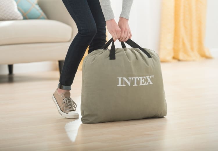 Надувная кровать intex deluxe pillow rest raised