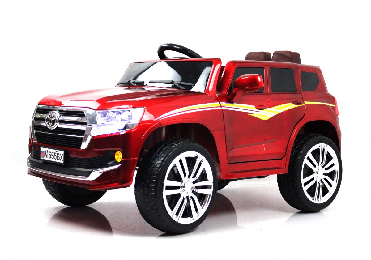 Электромобиль RiverToys Toyota Land Cruiser М555БХ (Красный глянец)