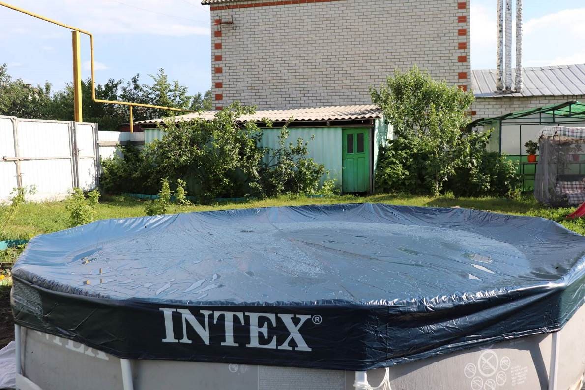 Покрытие для бассейна intex 366х366 см