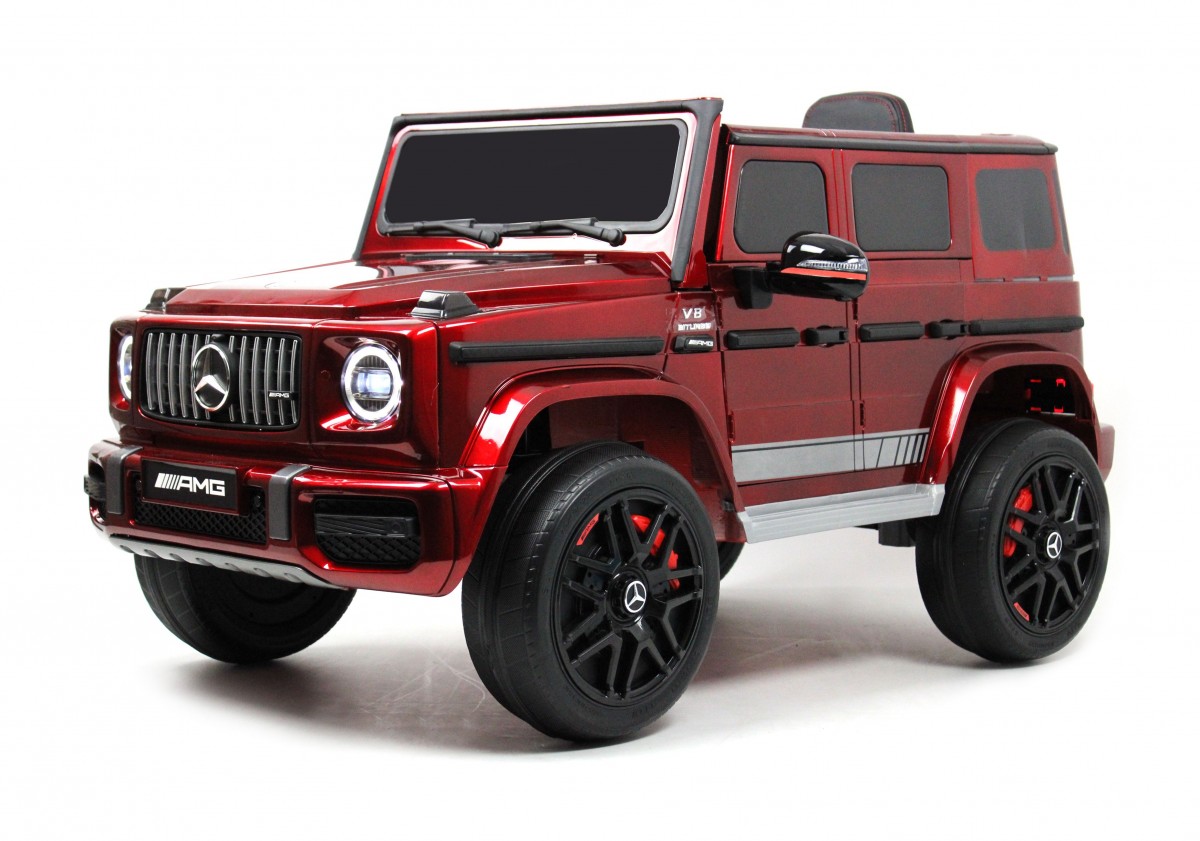 Электромобиль RiverToys Mercedes-AMG G63 K999KK, вишневый глянец