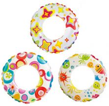 Надувной круг Intex "Lively Print Swim Rings" 59230 Надувной круг Intex "Lively Print Swim Rings" 59230
