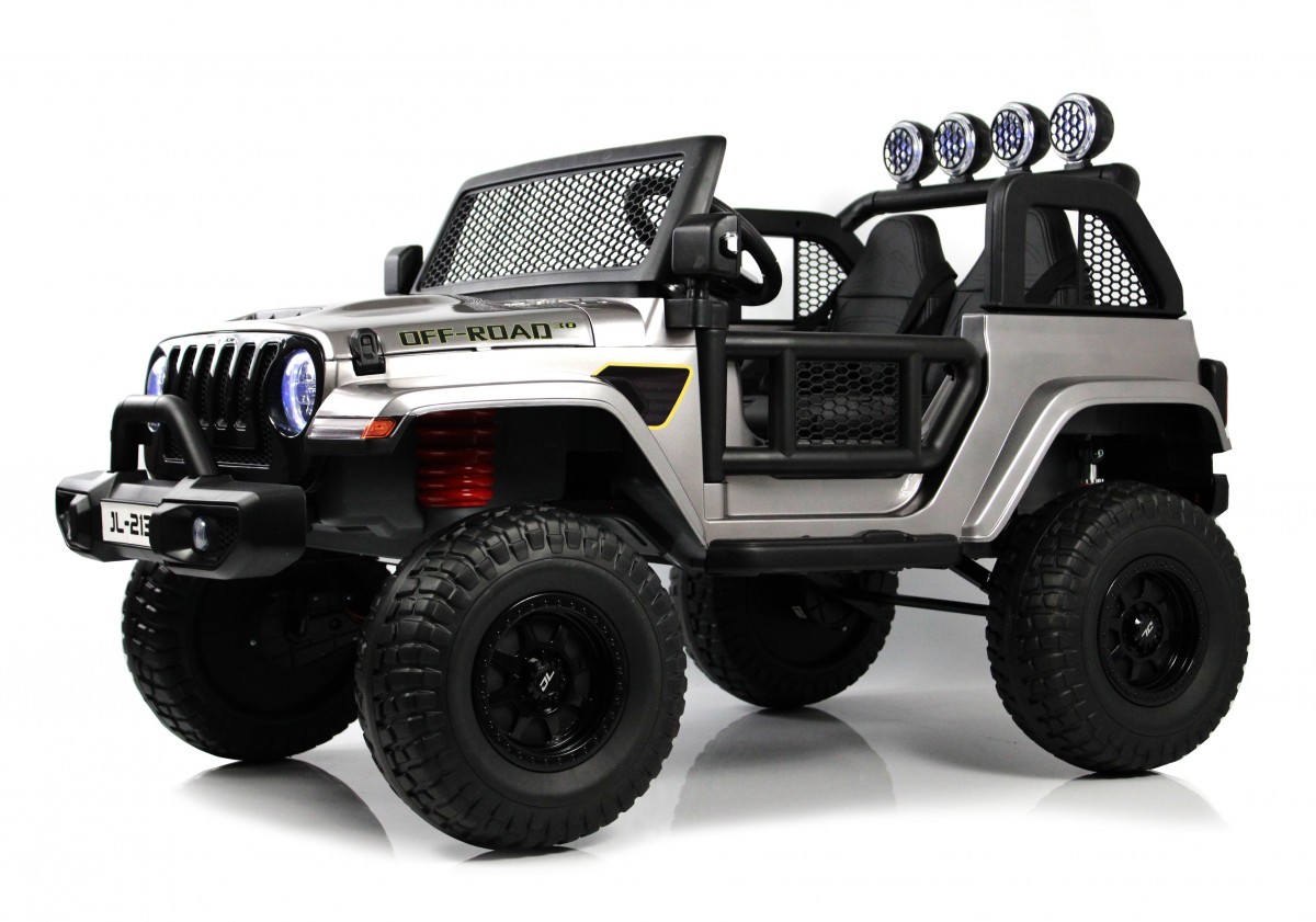 Электромобиль RiverToys Jeep P999BP (Черный глянец)