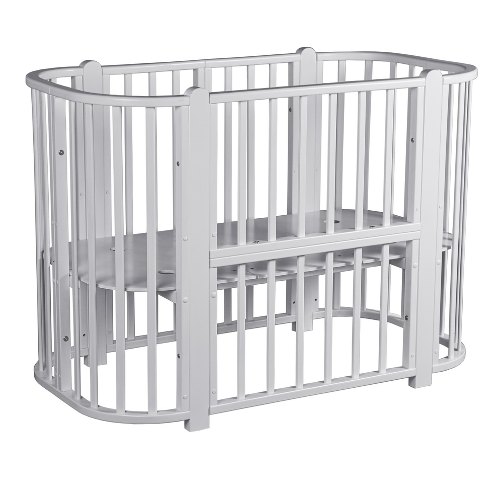Cubby convertible round crib top