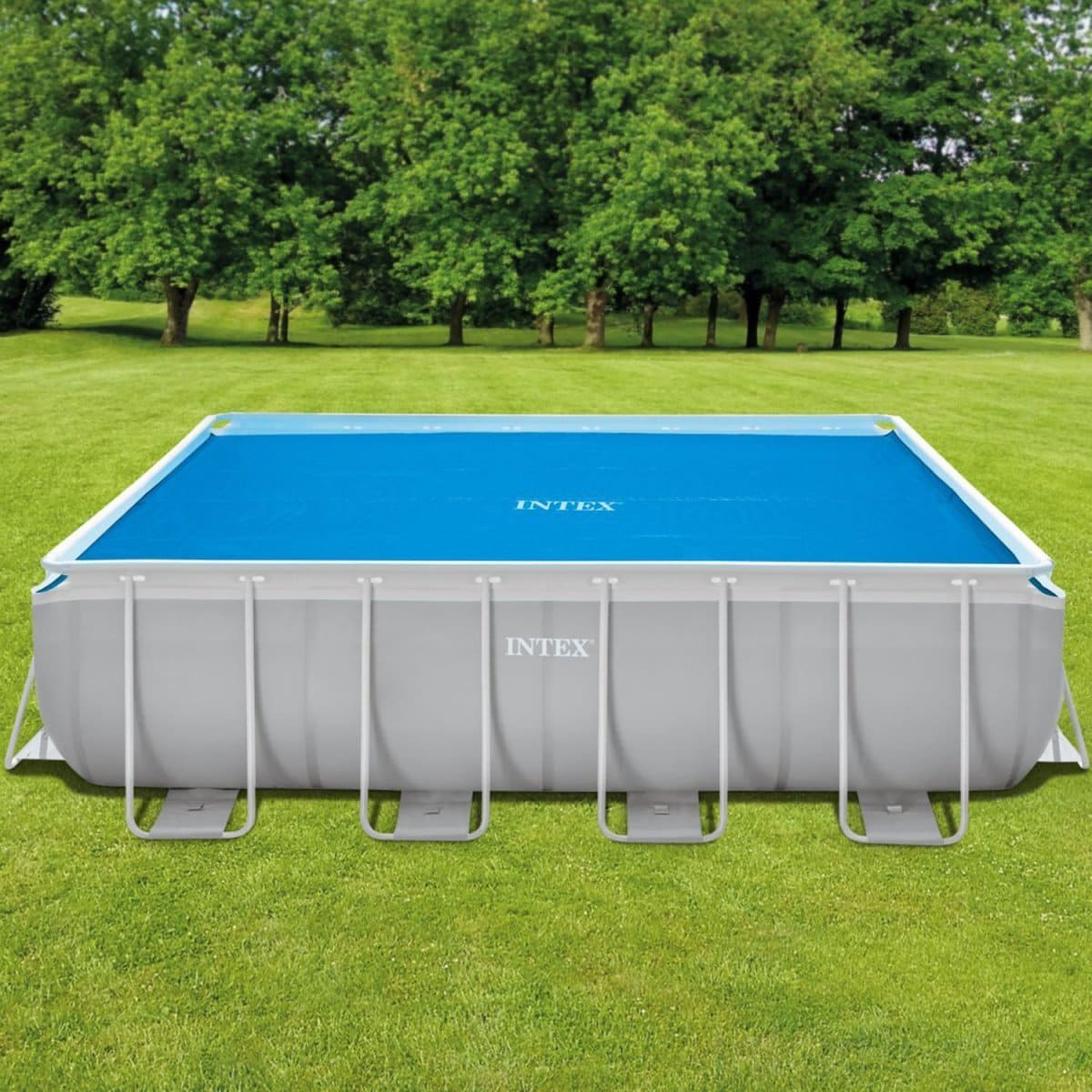 28038 intex тент покрывало для прямоугольного бассейна rectangular pool cover