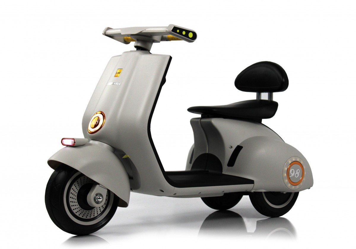 Электроскутер RiverToys Vespa K444PX (Серый)