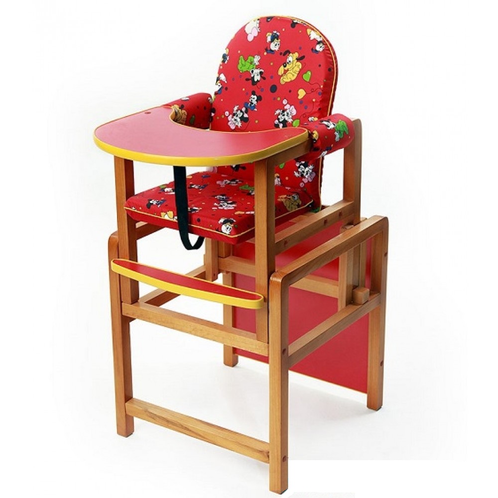Преимущества деревянных стульчиков для кормления детей
