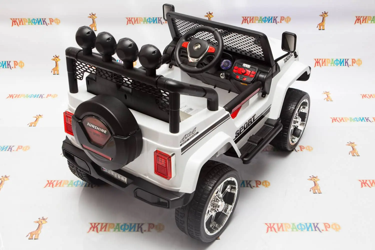 Электромобиль RiverToys Jeep T008TT 4WD купить в магазине Жирафик