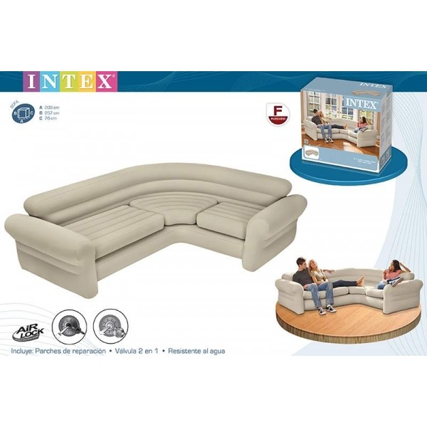 Купить Надувной диван Intex Corner Sofa 257х203х76 см 68575 угловой вКраснодаре – интернет-магазин «Жирафик»