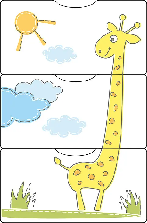 Кровать детская скв 5 жираф