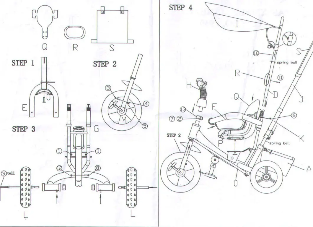 Mars Mini Trike LT 950A 10 8