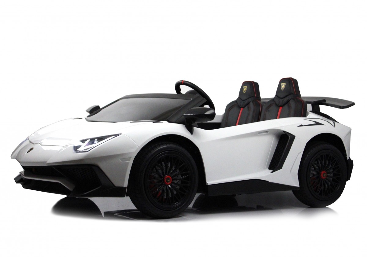 Электромобиль RiverToys Lamborghini Aventador SV M777MM (Белый)