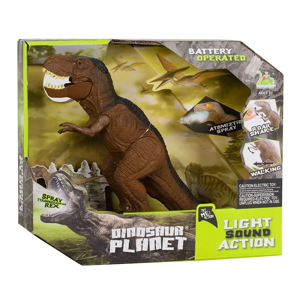 Динозавр на батарейках Dinosaur Planet 30см свет, звук, пар из рта RS61-103